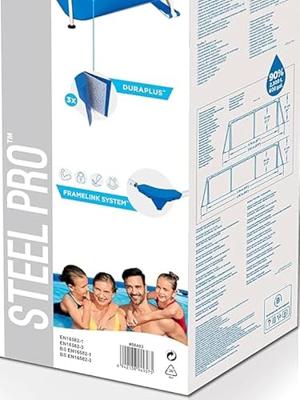 Bestway Zwembad rechthoek steel pro L259 x B170 x H61cm - thumbnail