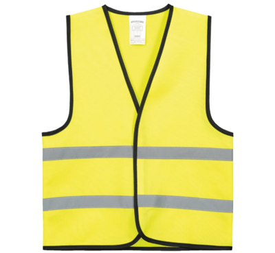 Vlamvertragend veiligheidshesje - Geel