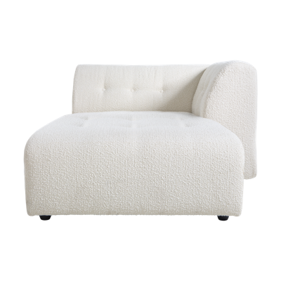 HKliving Vint bank right divan Boucle Cream