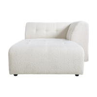 HKliving Vint bank right divan Boucle Cream - thumbnail