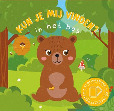 Lantaarn Publishers Kun je mij vinden? in het bos voorleesboek en 20 memokaarten