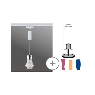 Paulmann 230V-railsysteem lamp Universeel E27 20 W LED Wit, Chroom