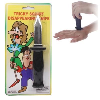 Lastig uittrekbare Plastic mes Fun Gag speelgoed