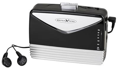 Reflexion WMR01BK Draagbare cassettespeler Zwart-zilver