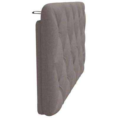 Hoofdbordkussen 100 cm stof taupe