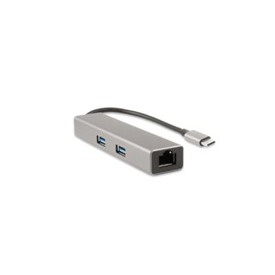 USB-HUB CoolBox Hub miniDOCK4 USB-C Grijs