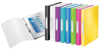 Leitz WOW ringmap, uit PP, ft A4, geassorteerde kleuren Leitz WOW ringmap, uit PP, ft A4, geassorteerde kleuren