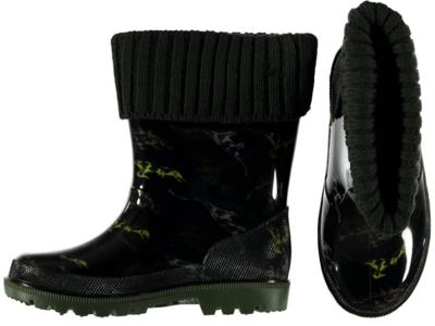 XQ Footwear regenlaarzen junior rubber groen maat 25