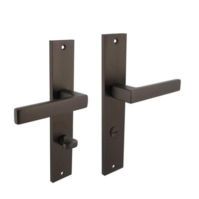Deurkruk Hera op langschild 245x45mm WC78/7mm antraciet-grijs Deurkruk Hera op langschild 245x45mm WC78/7mm antraciet-grijs