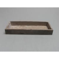Onderbord hout 26x11x3cm bruin - thumbnail