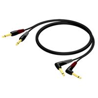 Procab CLA603/3 Dubbele Jack-Jack instrumentkabel 3m - thumbnail