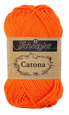Scheepjes Catona 50g - 189 Royal Orange - Haakgaren / Breigaren