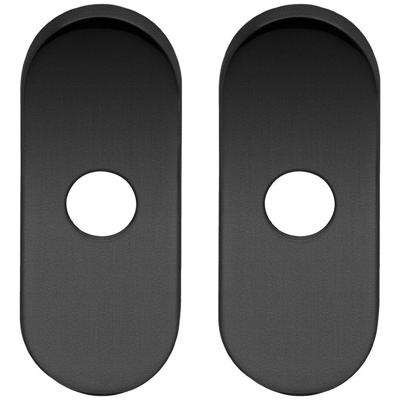 WC rozet paar zwart ovaal rozet