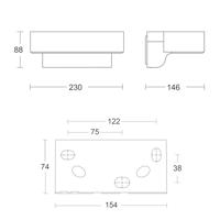 Steinel LED AUSSENLEUCHTE L 800 SC ANT 065690 LED-buitenlamp met bewegingsmelder (wand) LED Zonder 7.5 W Antraciet-grijs - thumbnail