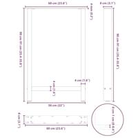Bartafelpoten 2 st 60x(90-91) cm staal antraciet - thumbnail