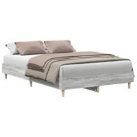 Bedframe zonder matras 135x190 cm spaanplaat grijs sonoma - thumbnail