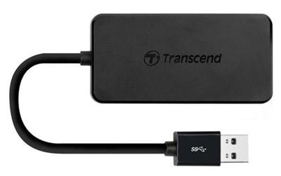 Transcend TS-HUB2K TS-HUB2K USB-hub 4 poorten USB-A USB 3.1 Gen1 5 GBit/s Zwart