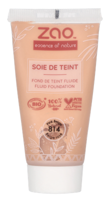 Zao Soie De Teint Fluid Foundation - Refill 30 ml 814 Beige Rose Dames