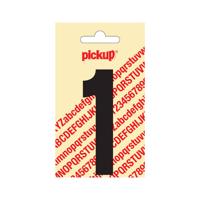 Plakcijfer Nobel 90 mm zwart 1 Pickup - Pickup - thumbnail
