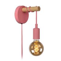 Lucide POLA - Wandlamp Kinderkamer - Ø 12 cm - 1xE27 - Roze - thumbnail