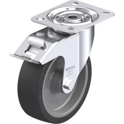Blickle LI-POSI 125G-FI Zwenkwiel met rem Wieldiameter: 125 mm Draagvermogen (max.): 120 kg 1 stuk(s)