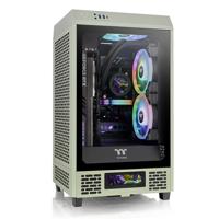 Thermaltake The Tower 200 Mini-tower PC-behuizing Lichtgroen 2 voorgeïnstalleerde ventilators, Zijvenster, Stoffilter - thumbnail