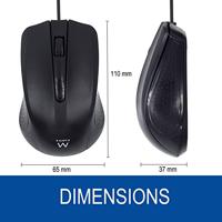 Muis Ewent EW3300 Zwart - thumbnail