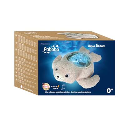 Nachtlampje projector met watereffecten Zeehond Aqua Dream PABOBO beige