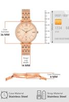 Fossil ES3546 Dameshorloge Jacqueline rosékleurig - thumbnail