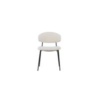 Nohr Eetkamerstoel 'Jannet' Teddy, kleur Wit - thumbnail