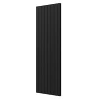 Designradiator Plieger Cavallino Retto Dubbel 1716 Watt Middenaansluiting 200x60,2 cm Donkergrijs Structuur - thumbnail