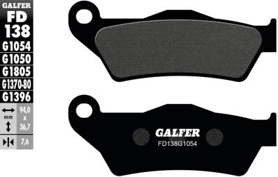 GALFER remblokken "fd138" brake pad fd138 g1054 organic