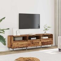 Tv-meubel 150x30x44,5 cm bewerkt hout oud houtkleurig - thumbnail