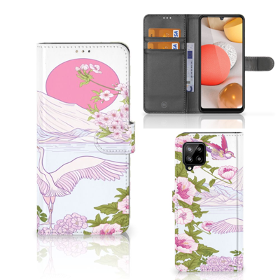 Samsung Galaxy A42 5G | Telefoonhoesje | Met pasjeshouder | Bird Standing Samsung Galaxy A42 5G | Telefoonhoesje | Met pasjeshouder | Bird Standing