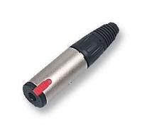 Neutrik NJ3FC6 Jackplug 6,35 mm Bus, recht Aantal polen: 3 Stereo Zilver 1 stuk(s) - thumbnail