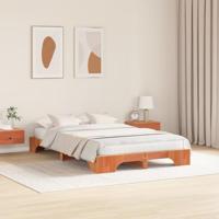 Bedframe Wasbruin 140 x 190 cm Massief grenenhout - thumbnail