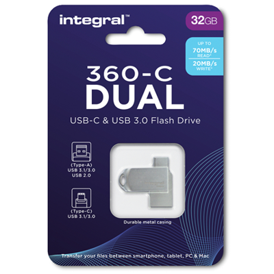 USB-stick Integral 3.0 USB-360-C Dual 32GB