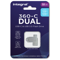 USB-stick Integral 3.0 USB-360-C Dual 32GB - thumbnail