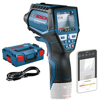 Bosch Blauw GIS 1000 C Professional temperatuur- en vochtmeter Click & Go | zonder accu&apos;s en lader in L-boxx - 0601083308 - thumbnail