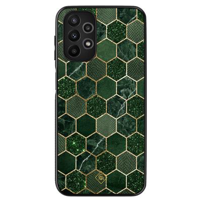 Samsung Galaxy A13 4G hoesje - Kubus groen Samsung Galaxy A13 4G hoesje - Kubus groen