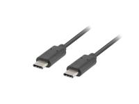 Lanberg CA-CMCM-10CU-0010-BK kabel USB 2.0 1m USB-C M/M Zwart - thumbnail