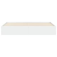 Bedframe met lades bewerkt hout wit 180x200 cm - thumbnail
