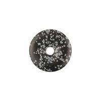 Donut Obsidiaan Sneeuwvlok (40 mm) - thumbnail