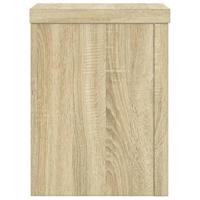 Plantenstandaards 2 st 15x15x20 cm bewerkt hout sonoma eiken - thumbnail
