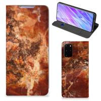 Samsung Galaxy S20 Plus | Standcase | Marmer Bruin - thumbnail