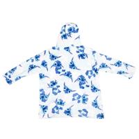 Disney Lilo & Stitch hoodie poncho bloemen 7 - 14 jaar - polyester - thumbnail