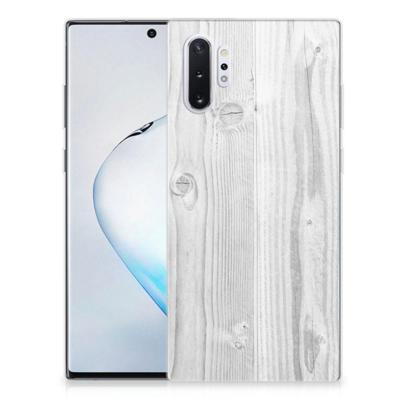 Samsung Galaxy Note 10 Plus | Bumper Hoesje | White Wood