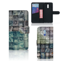 Wallet Case met Pasjes OPPO Reno Spijkerbroeken - thumbnail