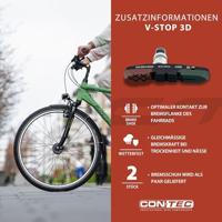CONTEC remschoen "v-stop 3d" ct brake shoes cartr. v-stop 3d v-brake black - thumbnail