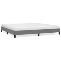 Bedframe zonder matras stof donkergrijs 200x200 cm - thumbnail